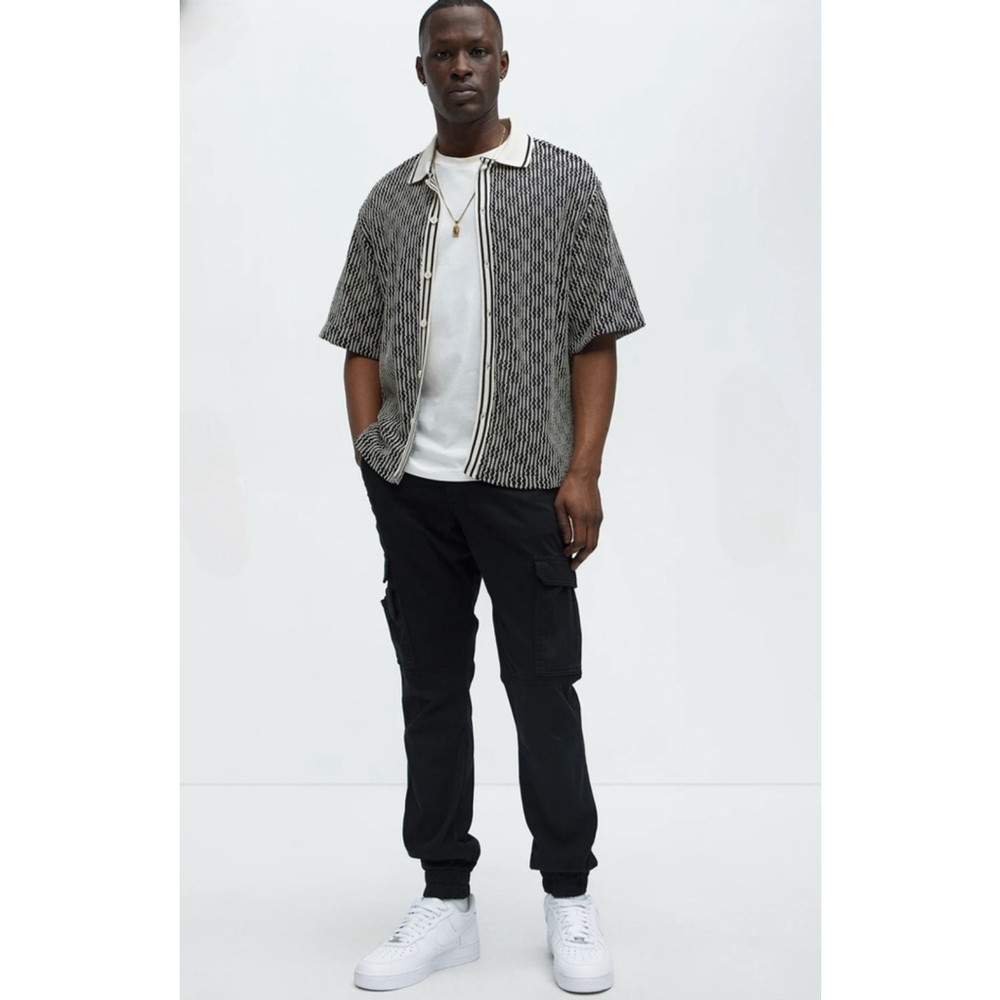 Novamen New! Kryptonite Black Cargo Pants